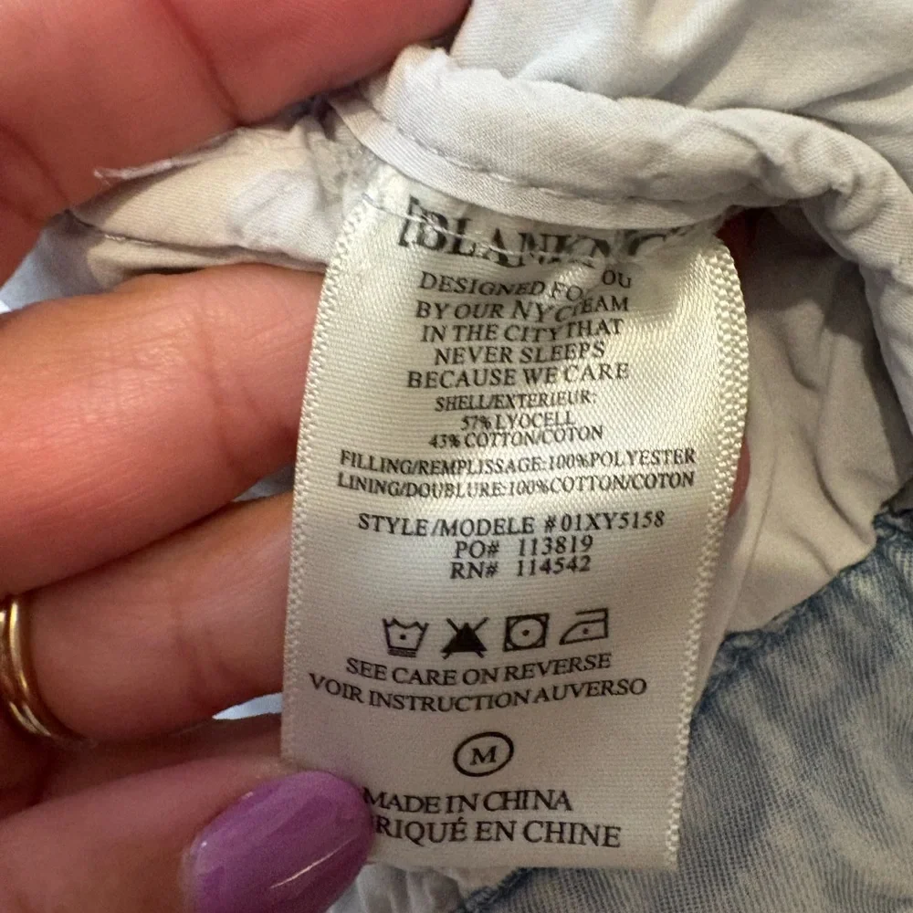 Blank NYC Sun Bleaches Quilted Women's Jacket Medium‎